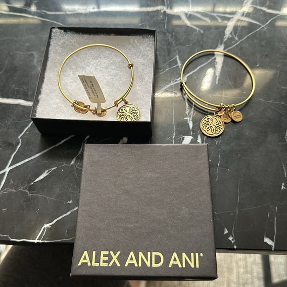 Alex and Ani Path of Life gold bracelet x 2 - Picture 4 of 4